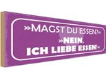 Vianmo Insegna In Legno 10X27 Cm Magst Du Essen Nein Ich Liebe
