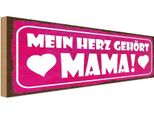 Vianmo Insegna In Legno 10X27 Cm Mein Herz GehöRt Mama