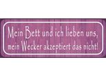 Vianmo Insegna In Legno 10X27 Cm Mein Bett Und Ich Lieben Uns