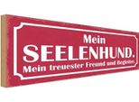 Vianmo Insegna In Legno 10X27 Cm Mein Seelenhund Freund Begeliter