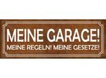 Vianmo Insegna In Legno 10X27 Cm Meine Garage Regeln Gesetze