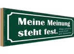 Vianmo Insegna In Legno 10X27 Cm Meine Meinung Steht Fest Bitte