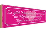 Vianmo Insegna In Legno 10X27 Cm Menschen Wir Im Herzen Tragen