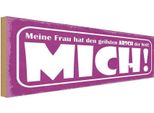 Vianmo Insegna In Legno 10X27 Cm Meine Frau Hat Geilsten Arsch