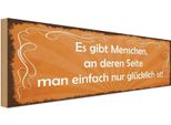 Vianmo Insegna In Legno 10X27 Cm Menschen Einfach Nur GlüCklich