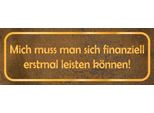 Vianmo Insegna In Legno 10X27 Cm Mich Muss Man Leisten KöNnen