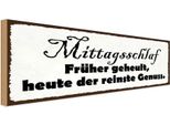 Vianmo Insegna In Legno 10X27 Cm Mittagsschlaf FrüHer Geheult