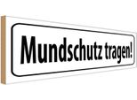 Vianmo Insegna In Legno 10X27 Cm Mundschutz Tragen
