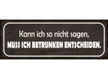 Vianmo Insegna In Legno 10X27 Cm Muss Ich Berunken Entscheiden