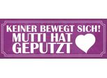 Vianmo Insegna In Legno 10X27 Cm Mutti Hat Geputzt Keine Bewegt