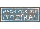 Vianmo Insegna In Legno 10X27 Cm Nach Mit Die Putzfrau