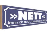 Vianmo Insegna In Legno 10X27 Cm Nett Kann Ich Auch Bringt Nix