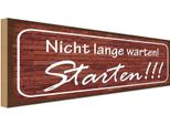 Vianmo Insegna In Legno 10X27 Cm Nicht Lange Warten Starten