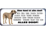 Vianmo Insegna In Legno 10X27 Cm Ohne Hund Ist Alles Doof