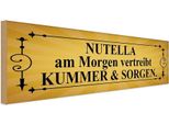 Vianmo Insegna In Legno 10X27 Cm Nutella Am Morgen Vertreibt