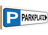 Vianmo Insegna In Legno 10X27 Cm Parkplatz Rechts