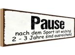 Vianmo Insegna In Legno 10X27 Cm Pause Nach Dem Sport Wichtig