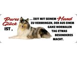 Vianmo Insegna In Legno 10X27 Cm Pures GlüCk Ist Hund