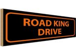 Vianmo Insegna In Legno 10X27 Cm Road King Drive