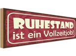 Vianmo Insegna In Legno 10X27 Cm Ruhestand Ist Ein Vollzeitjob