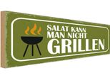 Vianmo Insegna In Legno 10X27 Cm Salat Kann Man Nicht Grillen