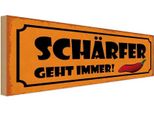 Vianmo Insegna In Legno 10X27 Cm SchäRfer Geht Immer