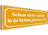 Vianmo Insegna In Legno 10X27 Cm Schau Nicht ZurüCk