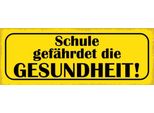 Vianmo Insegna In Legno 10X27 Cm Schule GefäHrdet Gesundheit