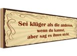 Vianmo Insegna In Legno 10X27 Cm Sei KlüGer Aber Sag Es Nicht