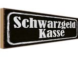 Vianmo Insegna In Legno 10X27 Cm Schwarzgeld Kasse Geld