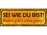 Vianmo Insegna In Legno 10X27 Cm Sei Wie Du Bist Andere Genug