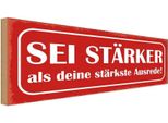 Vianmo Insegna In Legno 10X27 Cm Sei StäRker Als Deine Ausrede