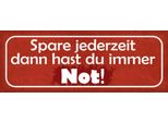 Vianmo Insegna In Legno 10X27 Cm Spare Dann Hast Du Imemr Not