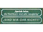 Vianmo Insegna In Legno 10X27 Cm Sprich Leise Nachbarn Neugerig