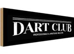 Vianmo Insegna In Legno 10X27 Cm The Dart Club Amateurs Welcome