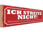 Vianmo Insegna In Legno 10X27 Cm Streite Nicht Ich Versuche Nur