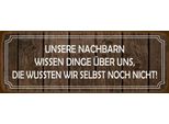 Vianmo Insegna In Legno 10X27 Cm Unsere Nachbarn Wissen Dinge