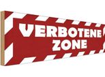 Vianmo Insegna In Legno 10X27 Cm Verbotene Zone