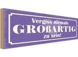 Vianmo Insegna In Legno 10X27 Cm Vergiss Nie GroßArtig Zu Sein
