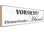 Vianmo Insegna In Legno 10X27 Cm Vorsicht Umwerfender Hund