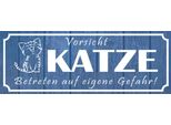 Vianmo Insegna In Legno 10X27 Cm Vorsicht Katze Eigene Gefahr