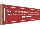 Vianmo Insegna In Legno 10X27 Cm Tod Sollte Man Nicht FüRchten