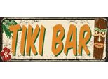 Vianmo Insegna In Legno 10X27 Cm Tiki Bar