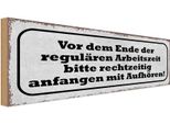 Vianmo Insegna In Legno 10X27 Cm Vor Dem Ende Arbeitszeit Bitte