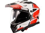 LS2 Casco Da Enduro "MX702 Pioneer Ii Hill"" 3 Bianco / Rosso, Taglia 65 / 66 = 3XL"