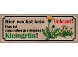 Vianmo Insegna In Legno 10X27 Cm WäChst Kein Unkraut KleingrüN