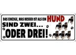 Vianmo Insegna In Legno 10X27 Cm Was Besser Ist Als Ein Hund