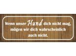 Vianmo Insegna In Legno 10X27 Cm Wenn Unser Hund Dich Nicht Mag