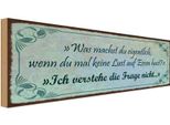 Vianmo Insegna In Legno 10X27 Cm Wenn Keine Lust Auf Essen Hast