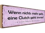 Vianmo Insegna In Legno 10X27 Cm Wenn Nichts Clutch Geht Immer